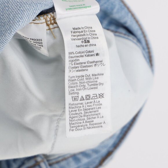 J.CREW Slim Wide-Leg Jean in Elia Wash Light Blue High-Rise Size 30 - Picture 9 of 10